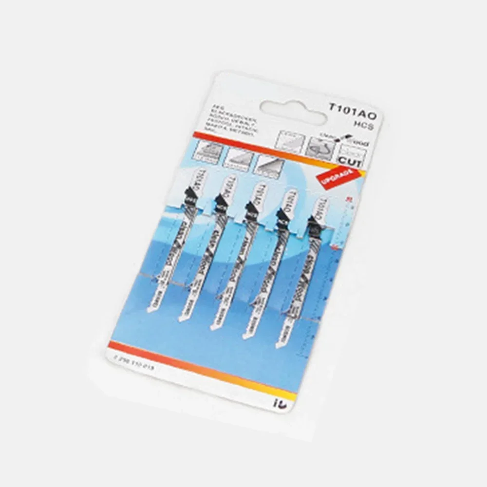 

Набор лезвий для лобзика T101AO HCS, Т-образные лезвия для лобзика, быстрая резка, строительный инструмент для дерева, ПВХ, пластика, 5 шт.