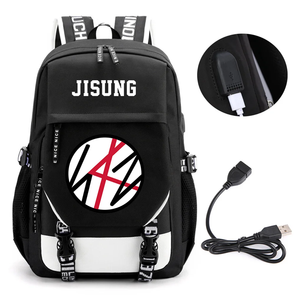 

KPOP StrayKids High-Capacity Shoulder Shopping Bag Concert Support Event I.N Felix HyunJin HAN Backpack School Computer Bag
