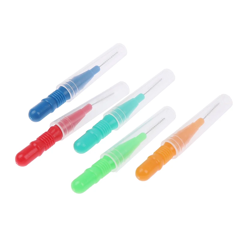 

50Pcs Interdental Brush Toothpick For Teeth Cleaning Oral Hygiene Dental Floss Soft Plastic Tooth Floss Oral Hygiene Care