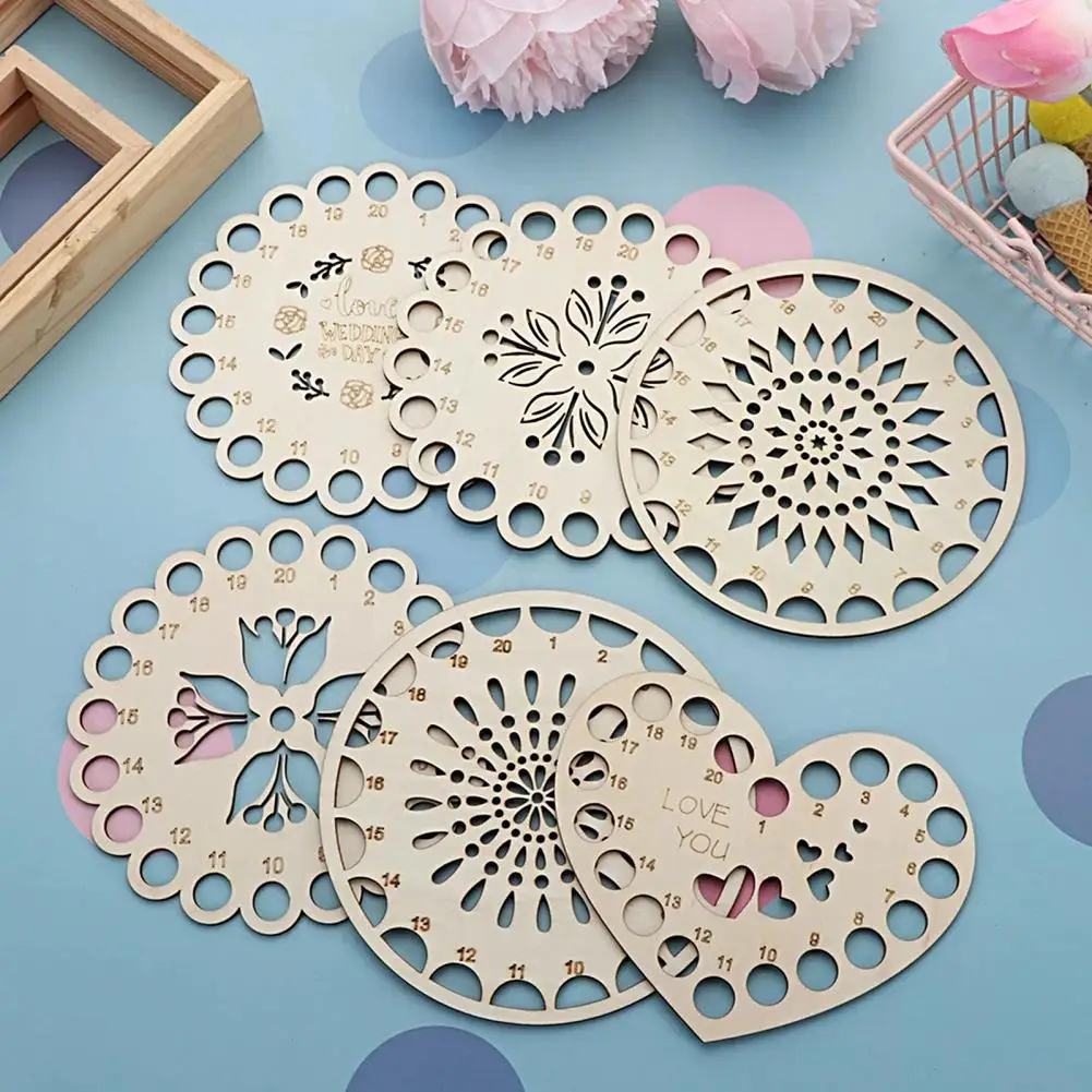 Stitch Floss Thread HolderEmbroidery Floss Organizer Eye-catching Multi  Holes Wooden Rose Design Cross for Home - AliExpress