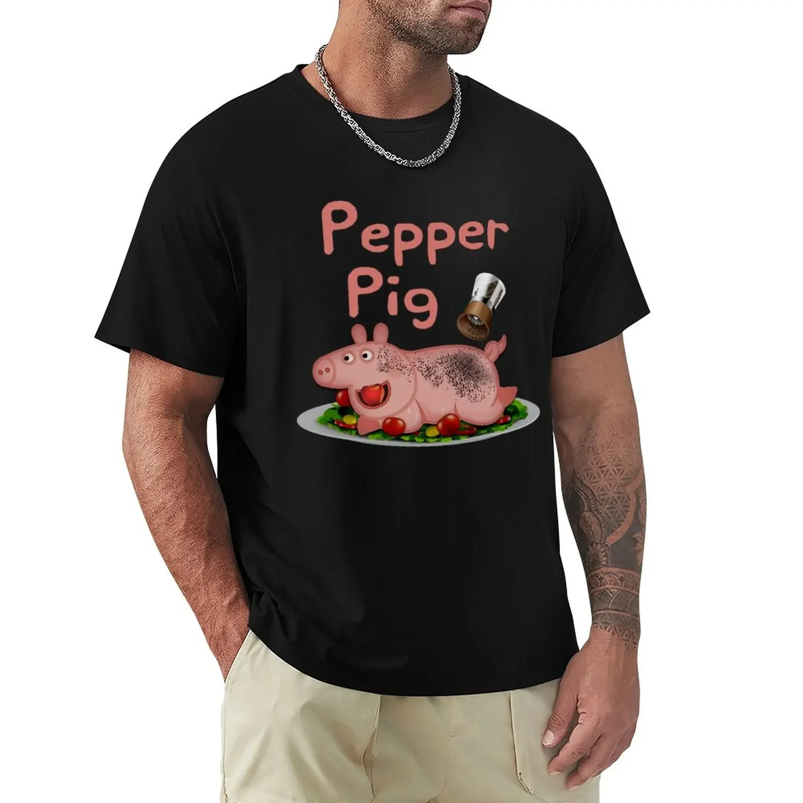 

Roasted Pepper Pig T-Shirt funnys sweat fruit of the loom mens t shirts