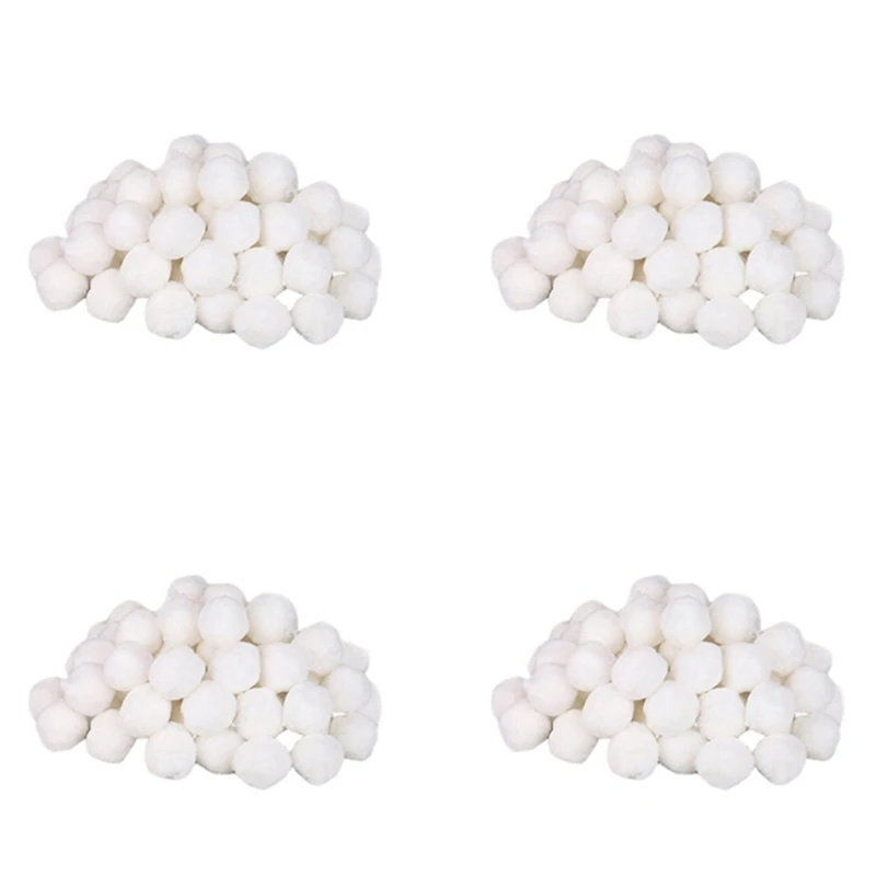 

NEW-4X Swimming Pools Filter Balls Portable Wet Dry Cotton Canister Clean Fish Tank Filter Material Water Purification Fiber 200
