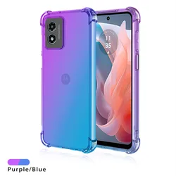 Shockproof Gradient TPU Protective Phone Case for Moto GStylus 5G 2024 (Purple Blue)