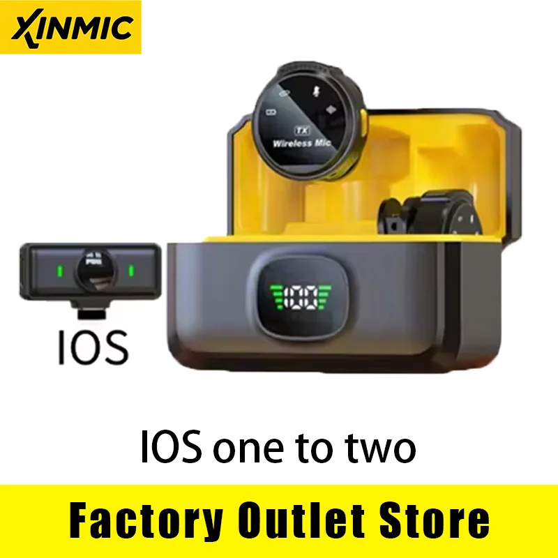 ميكروفون XinMic J6 اللاسلكي Lavalier ذو طية صدر السترة وإلغاء الضوضاء وميكروفون صغير مباشر iPad وAndroid Type-C للهاتف ومقابلة تسجيل خارجية للكمبيوتر الشخصي