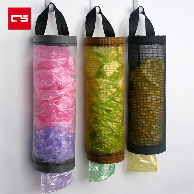 Greenco Soporte para bolsas de plástico, ahorrador y dispensador, soportes  de plástico de montaje en pared para bolsas de comestibles con