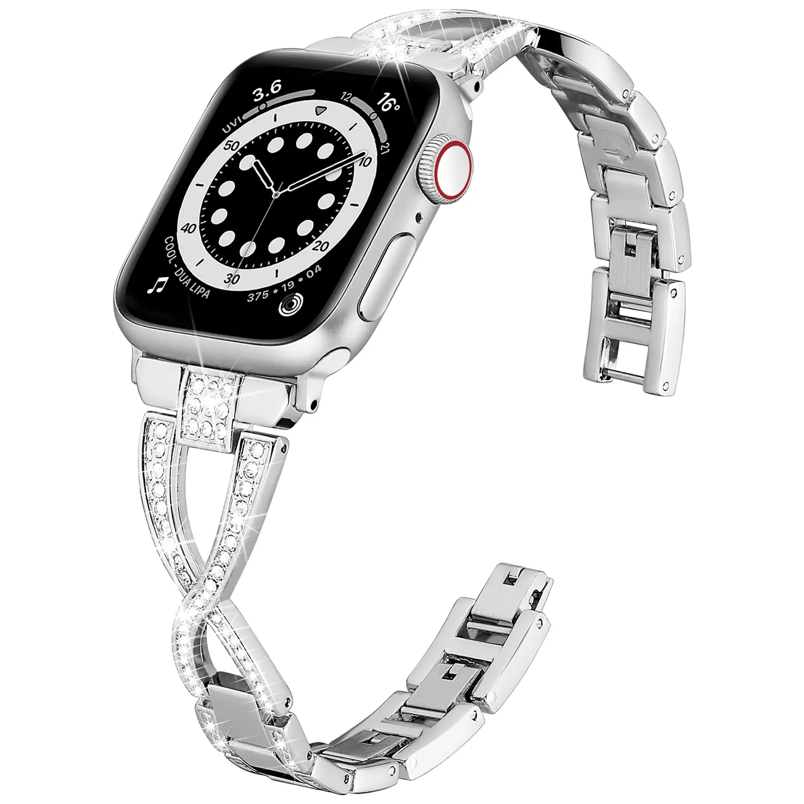 애플워치 애플 크로스 다이아몬드 워치, iWatch 시리즈 울트라 8, 7, 6, 5, 4, 3, 2, 1 se, 49mm, 45mm, 38mm, 40mm