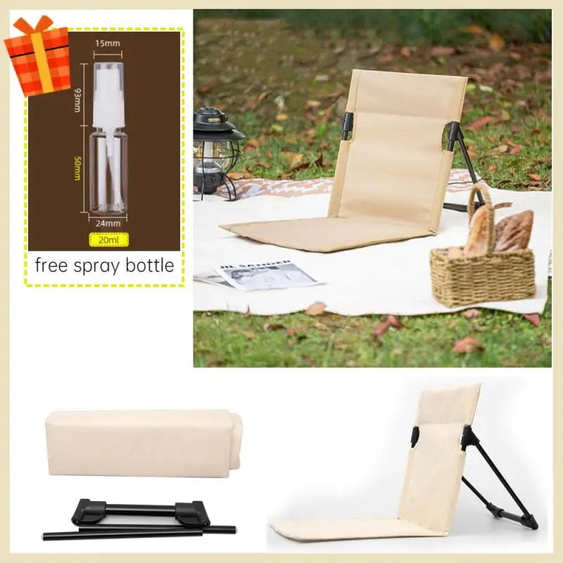 

Foldable Camping Chair Outdoor Garden Park Single Lazy Chair Backrest Cushion Picnic Camping Folding Back Chair Beach Chairs