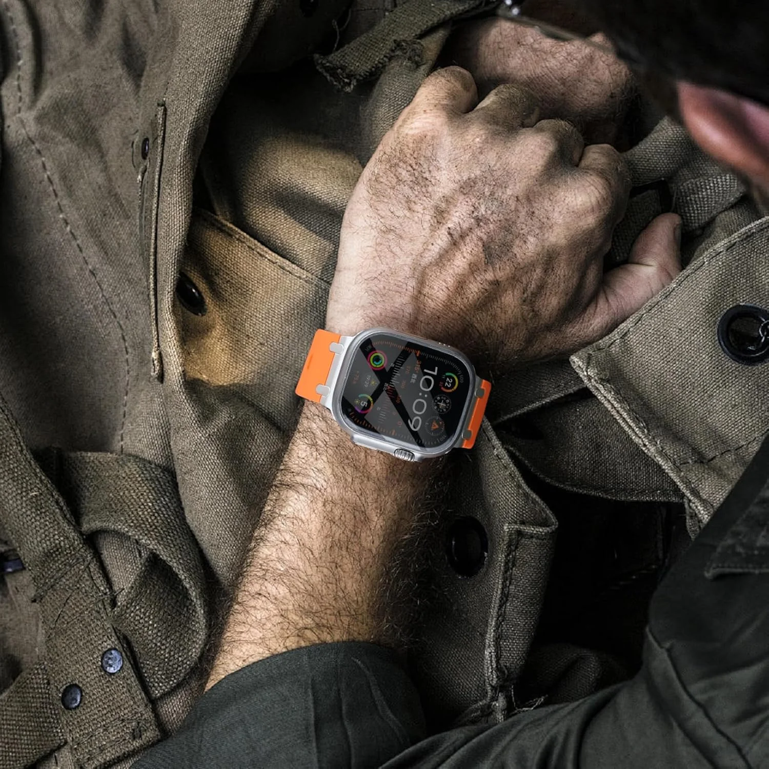 애플 워치 울트라 2 3 49mm 방수 자동 정렬 설치 강화유리 풀 필름 iWatch 울트라 3용 스크린 보호필름