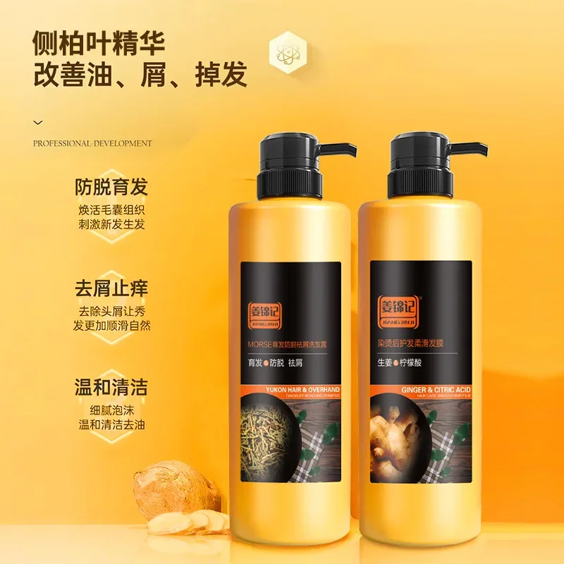 

Sdatter Ginger Hair Growth Shampoo Natural Anti Hair Loss Products Hair Conditioner Oil Control Dandruff Removal Dry Shampoo 500