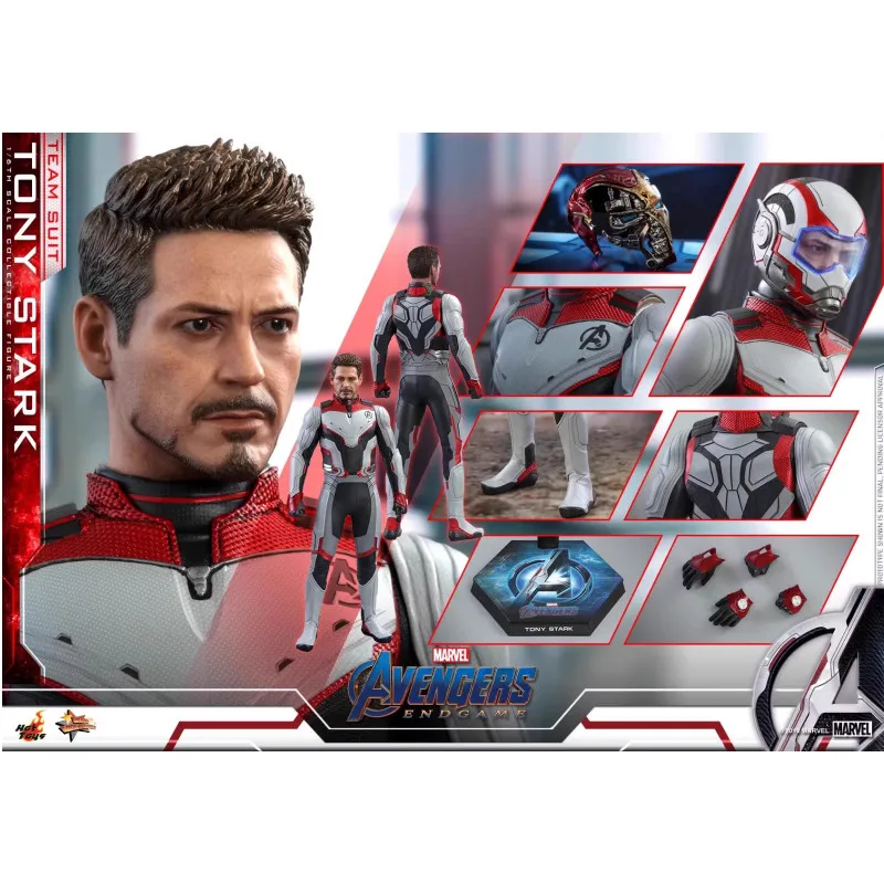 

Hottoys Iron Man MMS537 Avengers 4 Original Quantum Suit Tony Stark Animation Collection Action Figures Model Toy Ornaments Gift