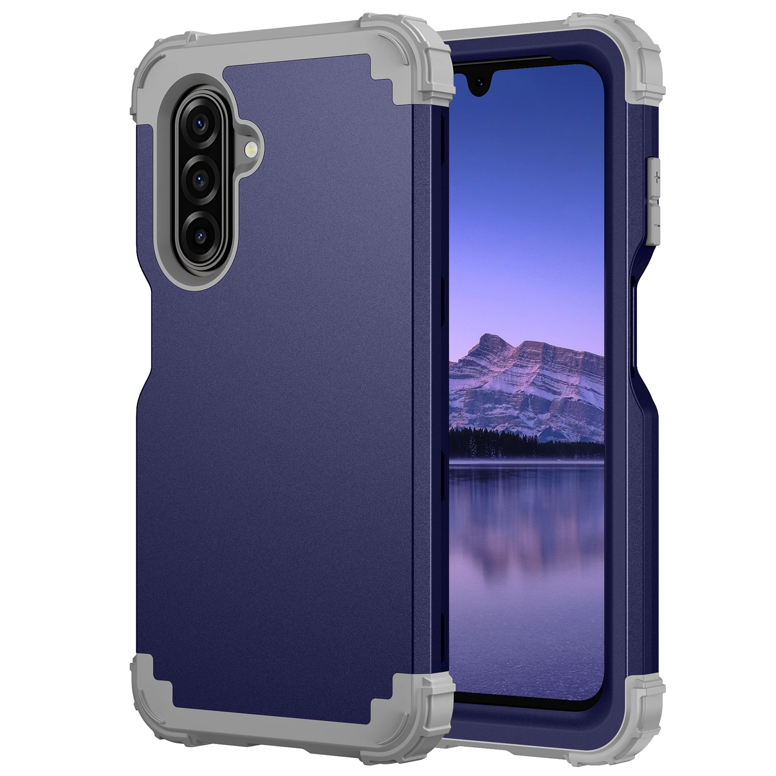 Heavy Duty 3-in-1 Armor Phone Case - Silicone Plastic Cover