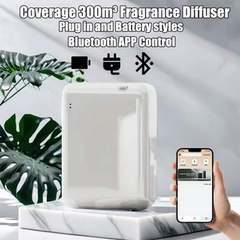 Aroma Diffuser Coverage 300m³ Electric Smell For Home Room Fragrance Battery Waterless Diffuser Bluetooth Control Air Freshener 1