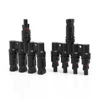 ขั้วต่อแผงโซลาร์เซลล์แบบ T จำนวน 1/5/20/100 ชิ้น ชนิด T 2/3/4/5 ทาง แบบตัวผู้และตัวเมีย สำหรับโมดูลแบตเตอรี่ แผงโซลาร์เซลล์ ปลั๊กสายไฟ PV 5