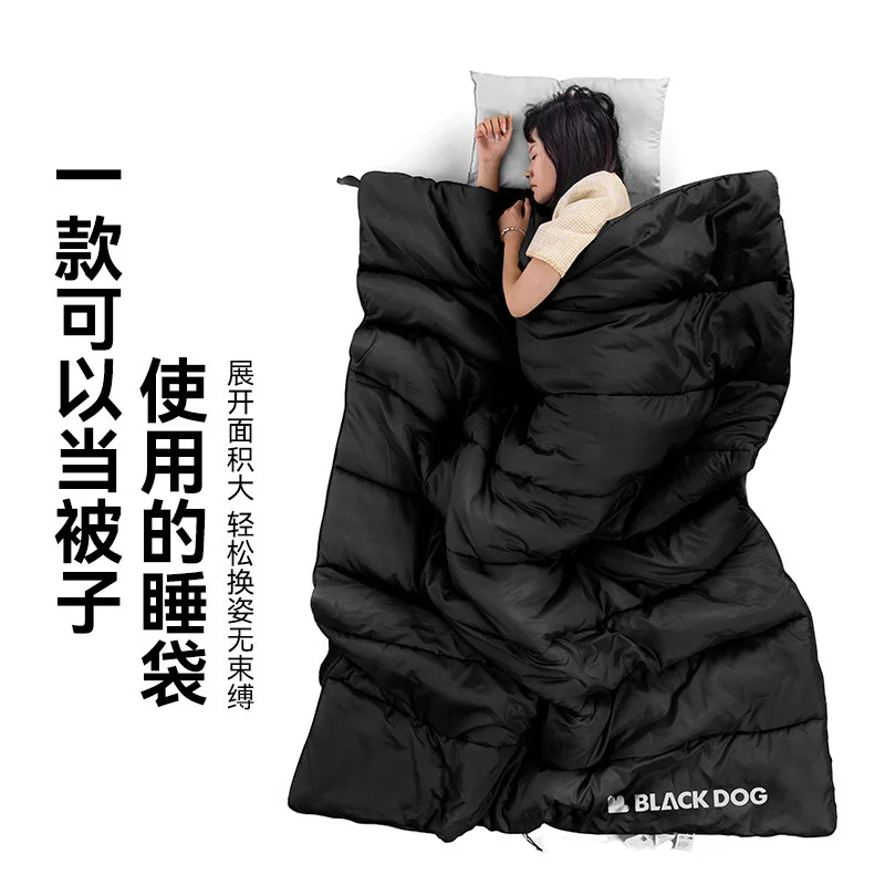 Natuehike&Blackdog Outdoor Camping Envelope Sleeping Bag Adult Warm Down Cotton Sleeping Bag