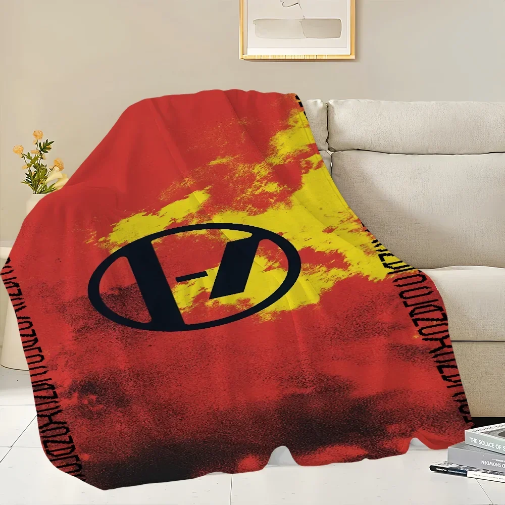Band T-Twenty One P-Pilots Clancy Printed comfortable sofa living room bedroom Plush blanket suitable for home travel and gifts 3