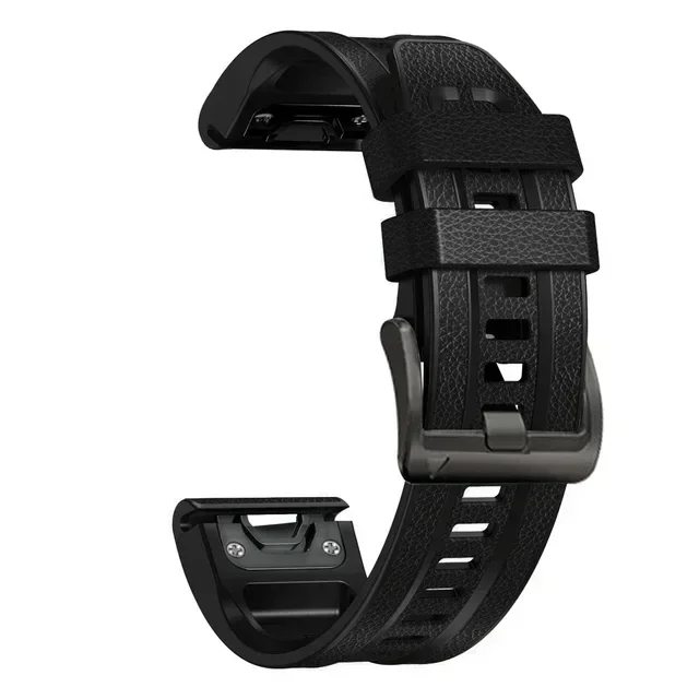 Premium Silicone Leather Watch Strap - Quickfit Bands