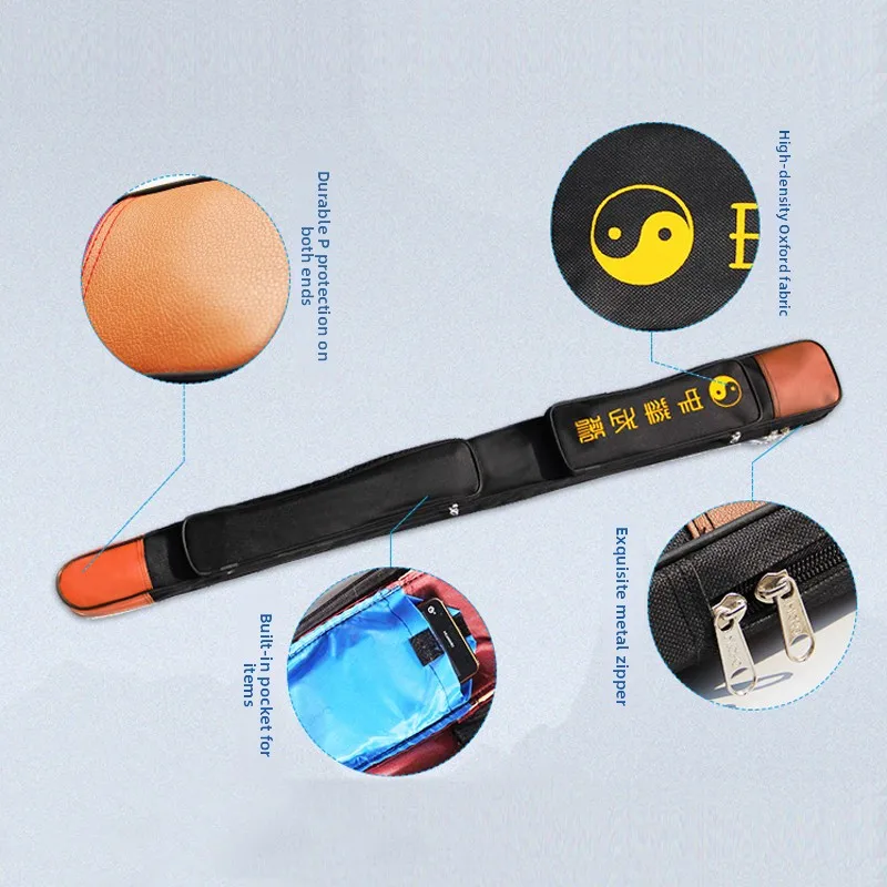 Thiened Canvas Sword Bag Double Layer Zipper Waterproof Ox Cloth Tai Chi Sword Case Single Layer Martial Arts Accories