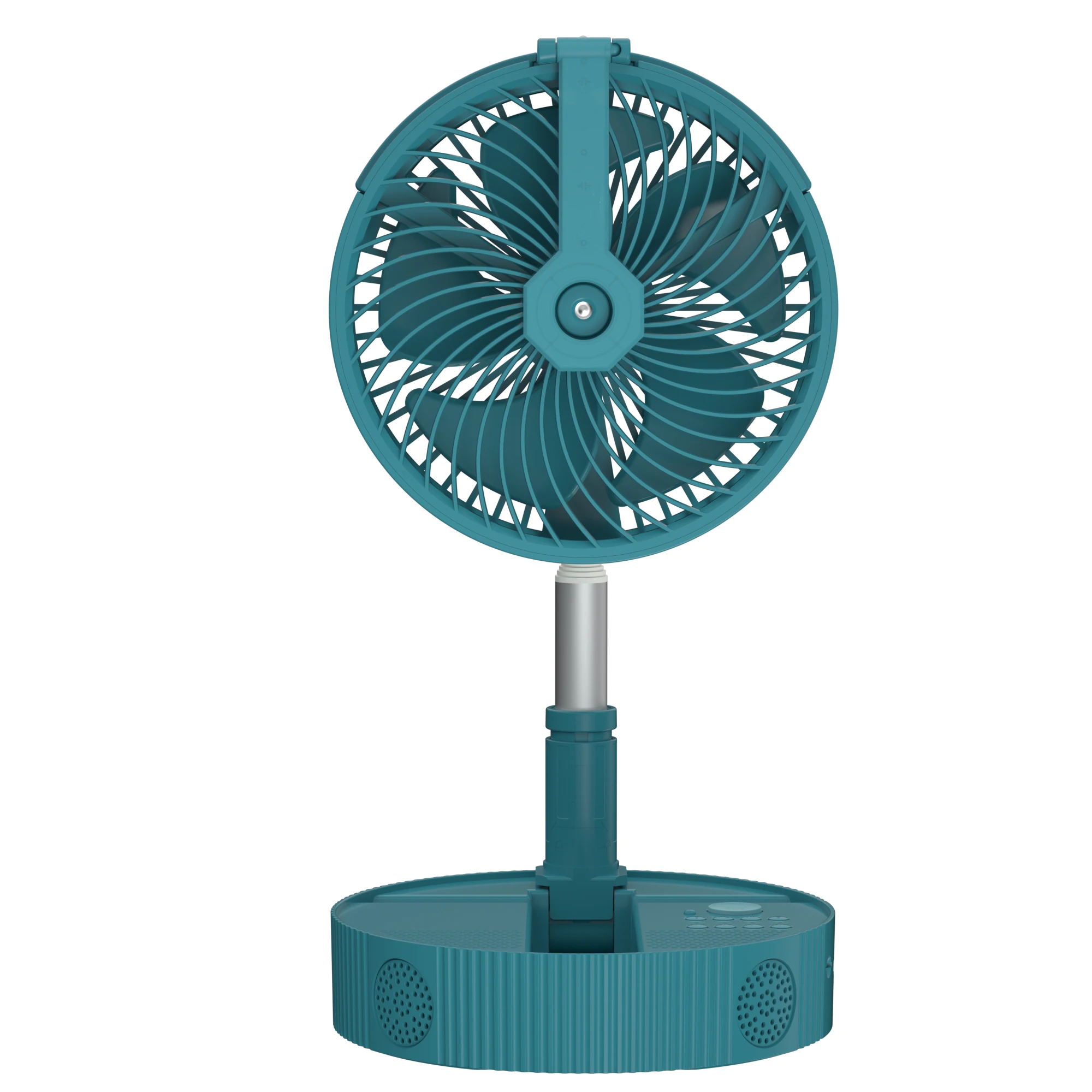 

Desk and Floor Fan with TF memory card 10000 Mah lithium Battery Power Folding Portable Table Fan