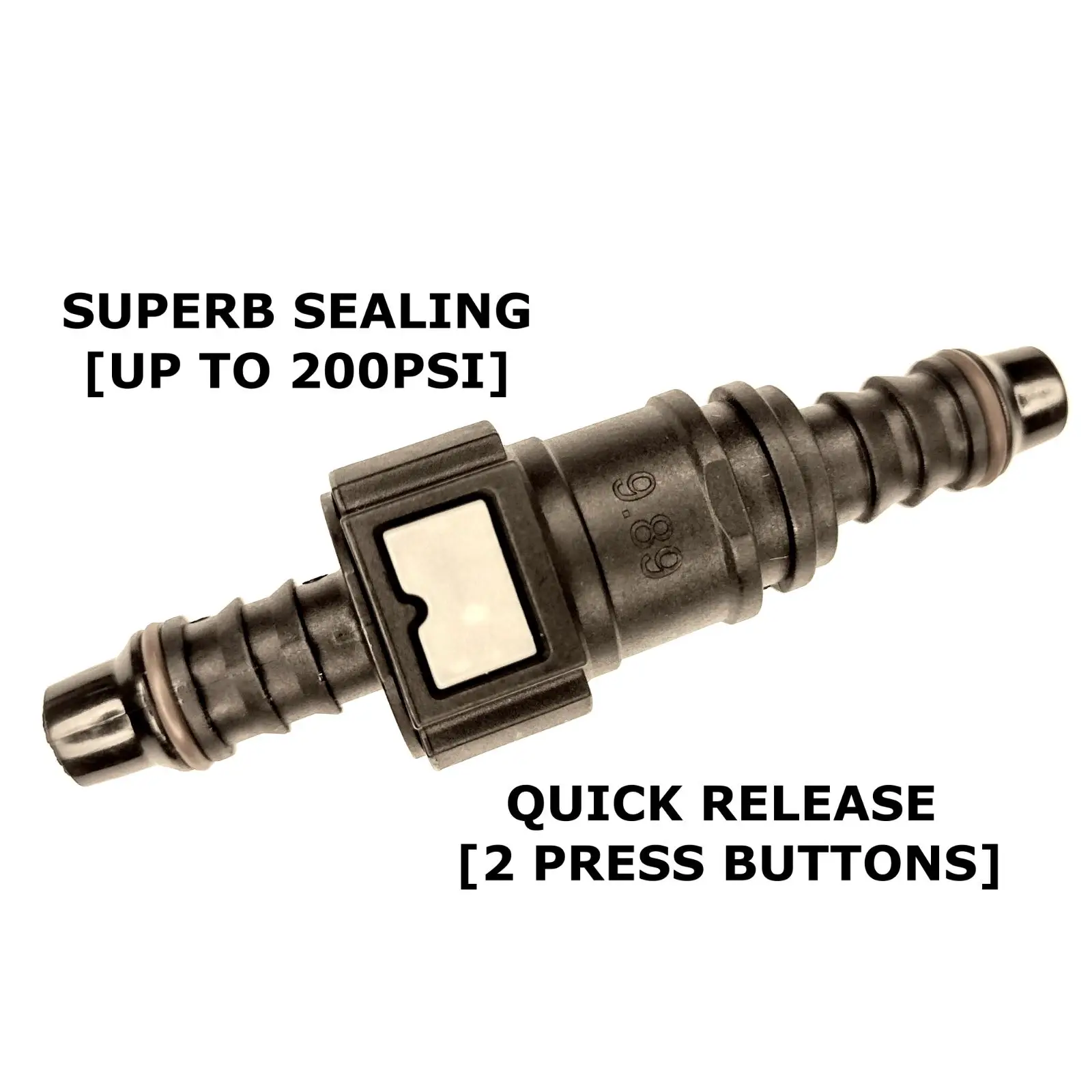 8mm 10mm Car Motorcycle Black Fuel Line Hose Coupler Quick Release Connector Black Motorcycle Part