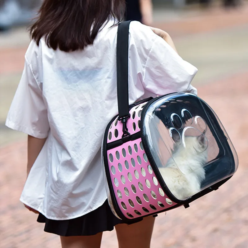 Pet Cat Carriers Backpack Breathable Foldable Bag Cat Dog Carrier Bags Outgoing Travel Pets