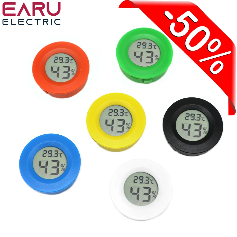 Compact LCD Thermometer Hygrometer for Indoor Temperature & Humidity Monitoring