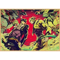 Vintage Anime Canvas Wall Art: JOJO's Bizarre Adventure Poster - Kawaii Room Decor - 40x50cm No Frame (32)