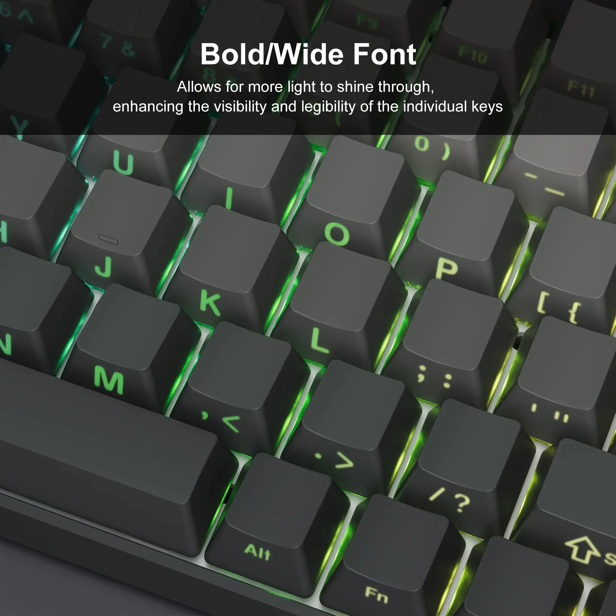 Pbt Tiro Duplo Lado Impressão Brilhar Através de Keycaps Retroiluminados 136 Chave Dia Polar Apto para Teclado Mecânico mx 108 96 87 Nj80 84 68 64 61 - Imagem 6