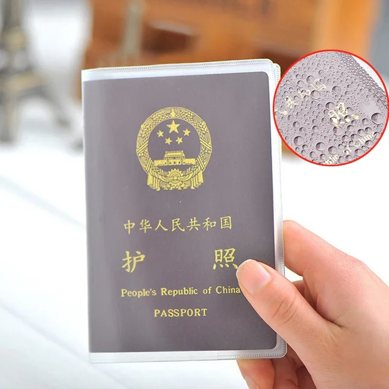 Transparent Passport Travel PVC Business Credit Card Cover Storage Bag Bank Card Protection ID Case