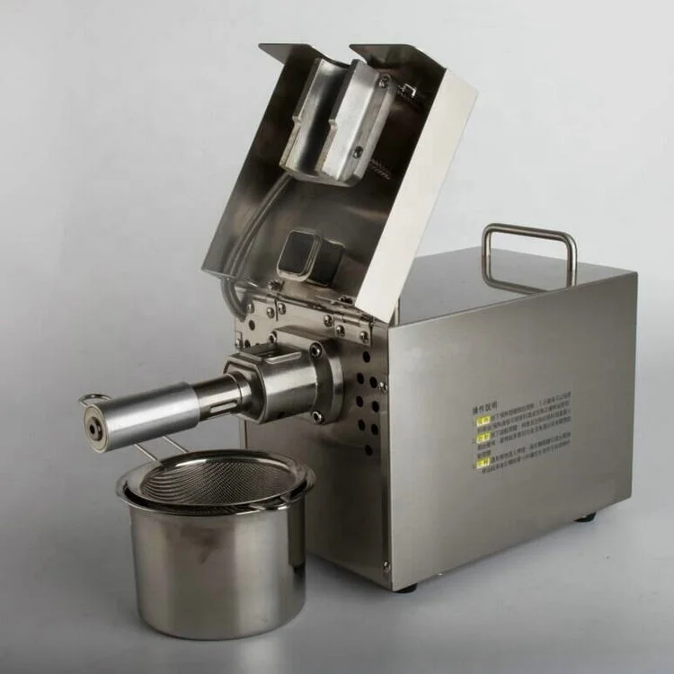 Full automatic small oil press rapeseed peanut oil press stainless steel 2