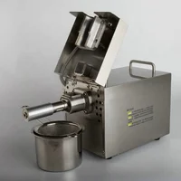 Full automatic small oil press rapeseed peanut oil press stainless steel 2