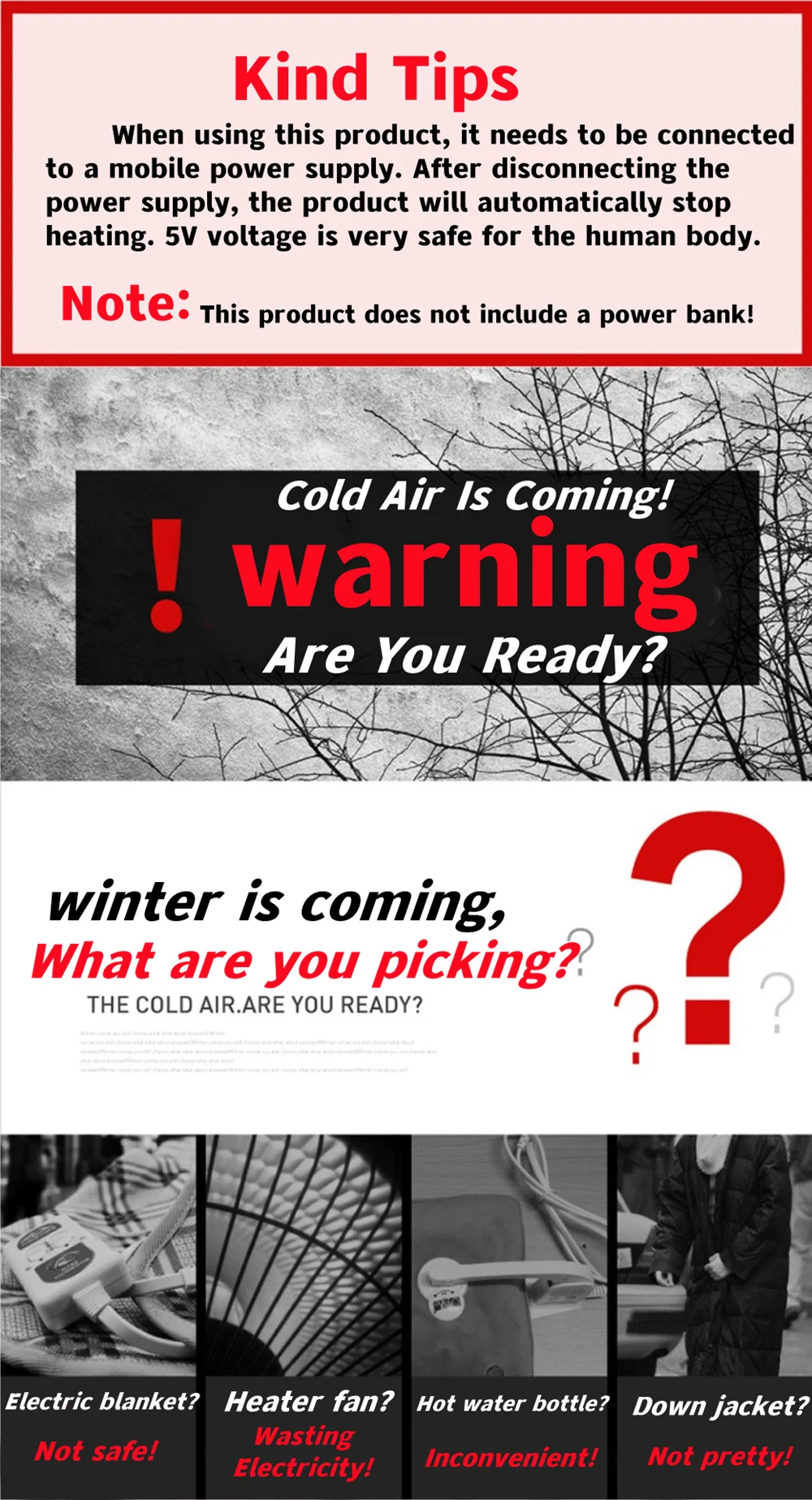 11 Area Heated Jacket Men's Jacket Vest Men Women Parka Jacket Winter Warm USB Electric Heated Outdoor Vests For Camping146_voghion.com