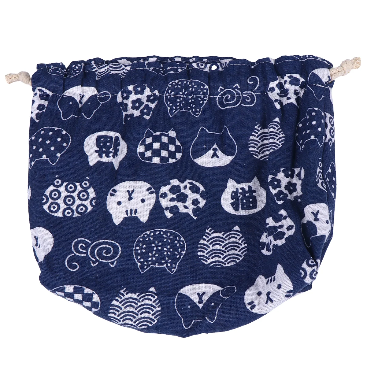 

Lunch Tote Japanese Lunch Bag with Drawstring Bento Bag Heater Canvas Tote Lunch Bag Drawstring Bucket Bag Suitable for