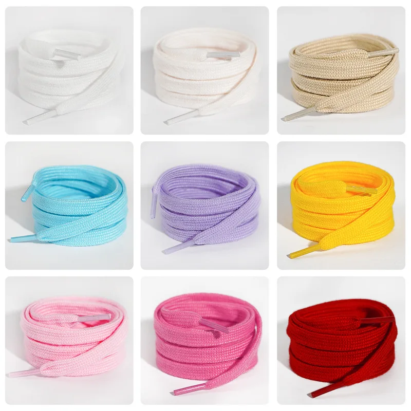 1Pair Cotton Shoelaces Tennis Sneakers Shoe laces Canvas Casual Flat Shoelace 80/100/120/140/160CM Laces for Shoes Accesories