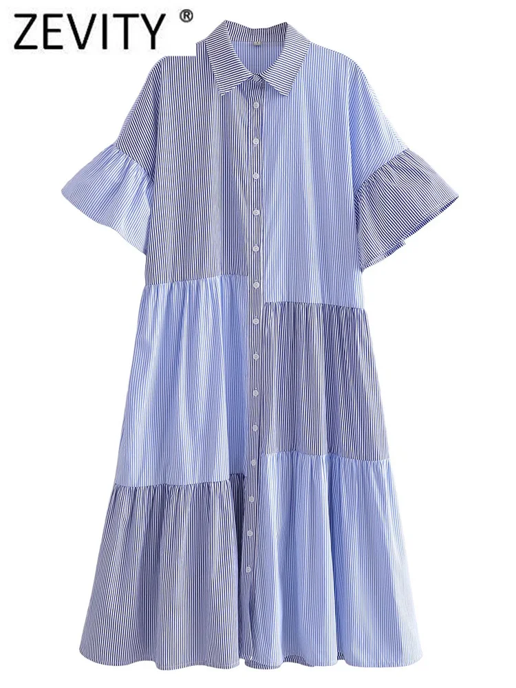 Vestido Con Botones Y Olanes Niña Flory 0025