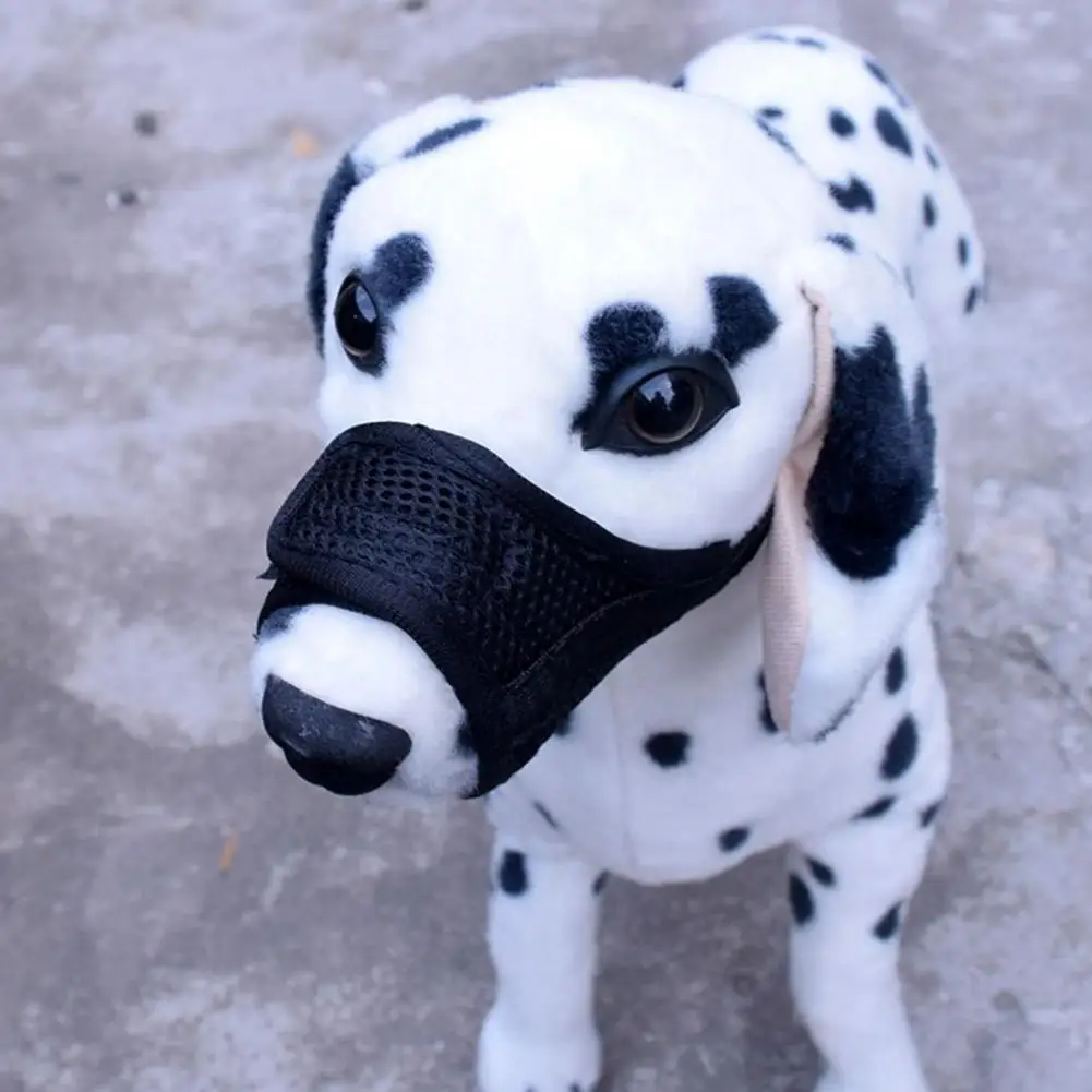 

Pet Mouth Cover Comfortable Adjustable Dog Muzzle for Anti-barking Biting Control Nylon Straps Pet Mouth for Small for Small