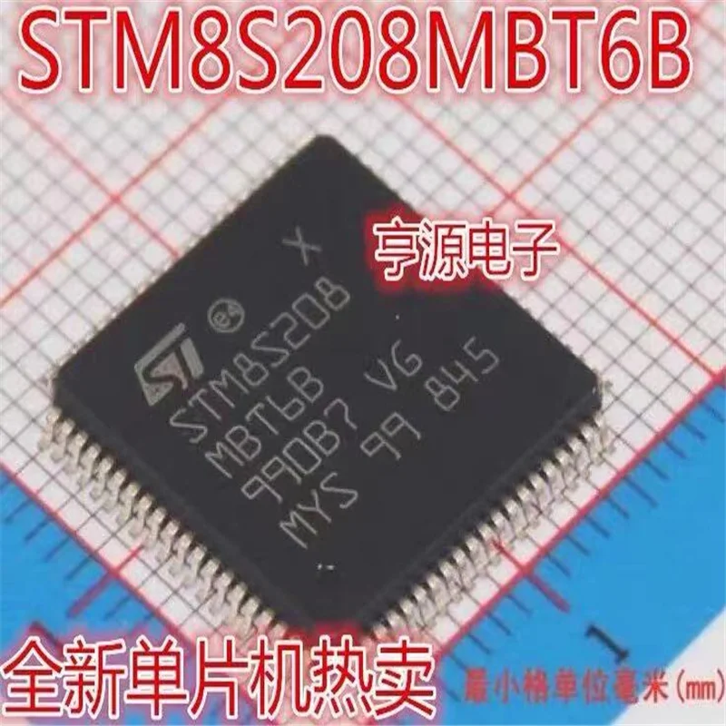 

1-10 шт. STM8S208MBT6B STM8S208MBT6 STM8S208 LQFP-80