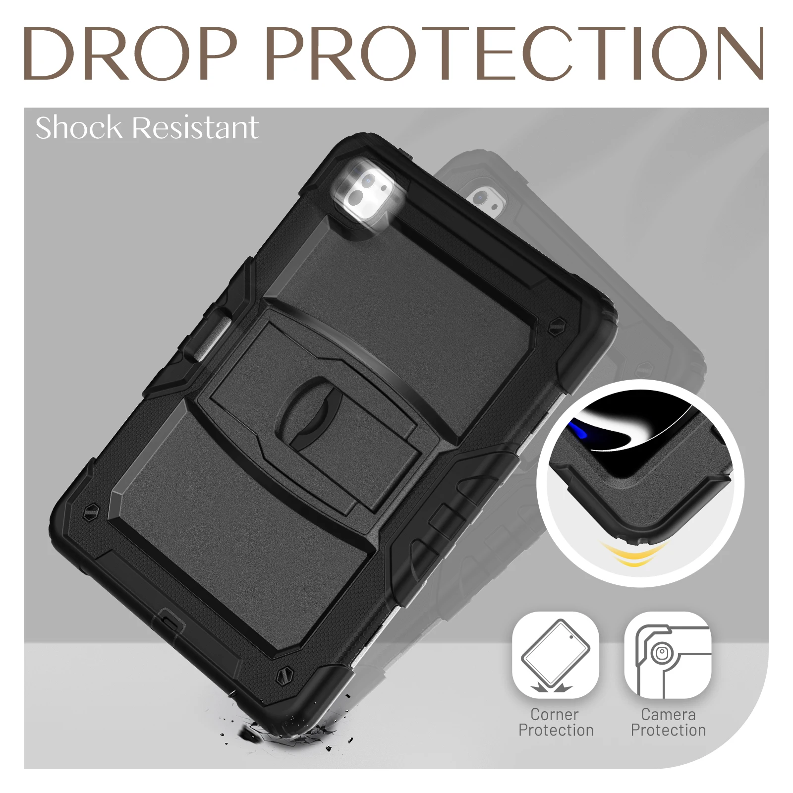 Premium Shockproof Stand Tablet Case - Enhanced Protection and Versatility