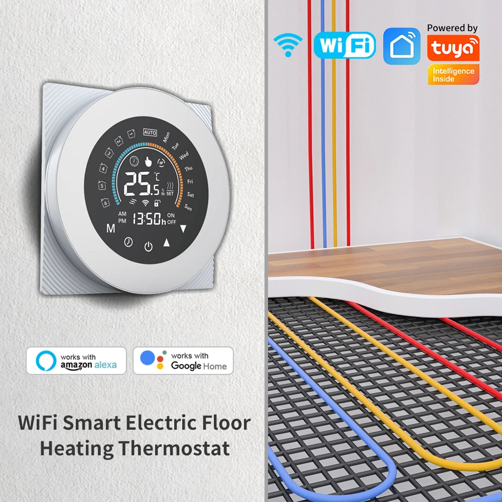 Smart WiFi Digital Thermostat with Touchscreen Temperature Control