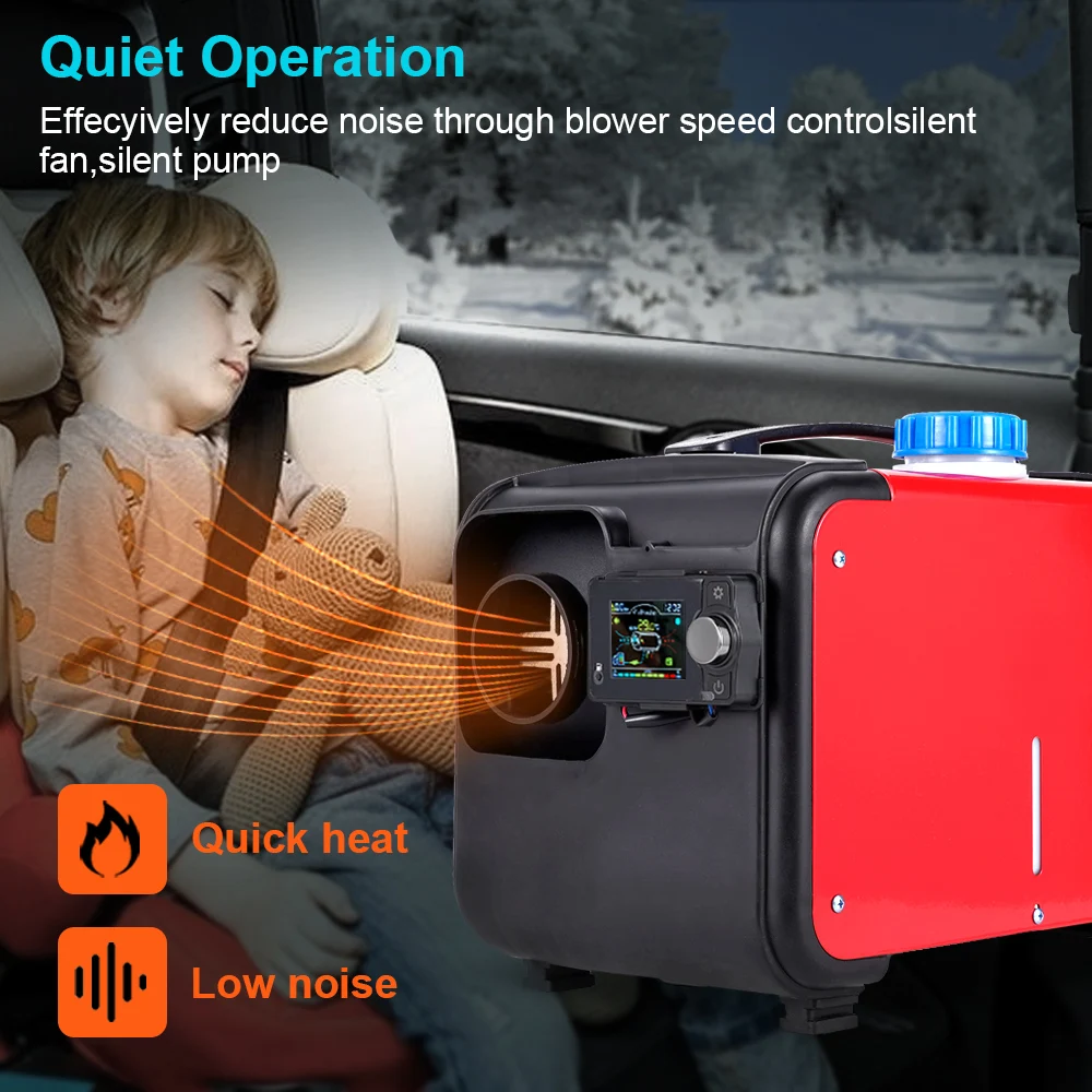 Portable Bluetooth Diesel Heater for Trucks, RVs & Indoor Use | 8KW Power | Multi-Voltage