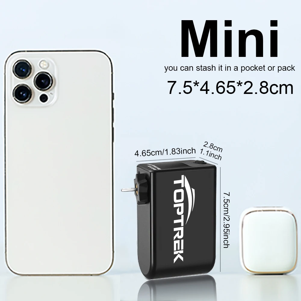 Mini Pompe À Air Électrique Avec Batterie 5000Mah, Gonfleur De Pneu De Mini Pompe À Air Électrique Avec Batterie 5000Mah, Gonfleur De Pneu De