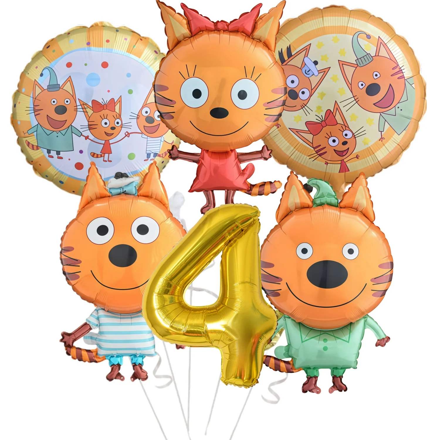Three Little Kittens Birthday Party Decoration Set – Tableware, Tablecloth, Plates, Cups, Napkins, and Cake Decor