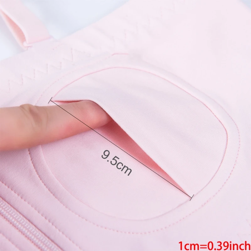 Maternity Bra Hands-Free Pumping Bra Nursing Bra Wireless Adjustable Zipper Breastfeeding Bra for Holding Breast Pumps 5