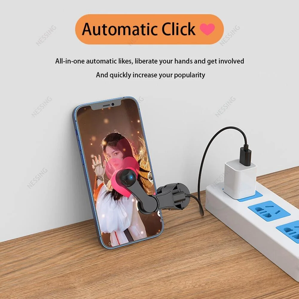 

Ring Grip Auto Screen Clicker Mobile Phone Live Stream Mute Tap Tiktok Like Tap Physical Simulation Finger Game For iOS Android