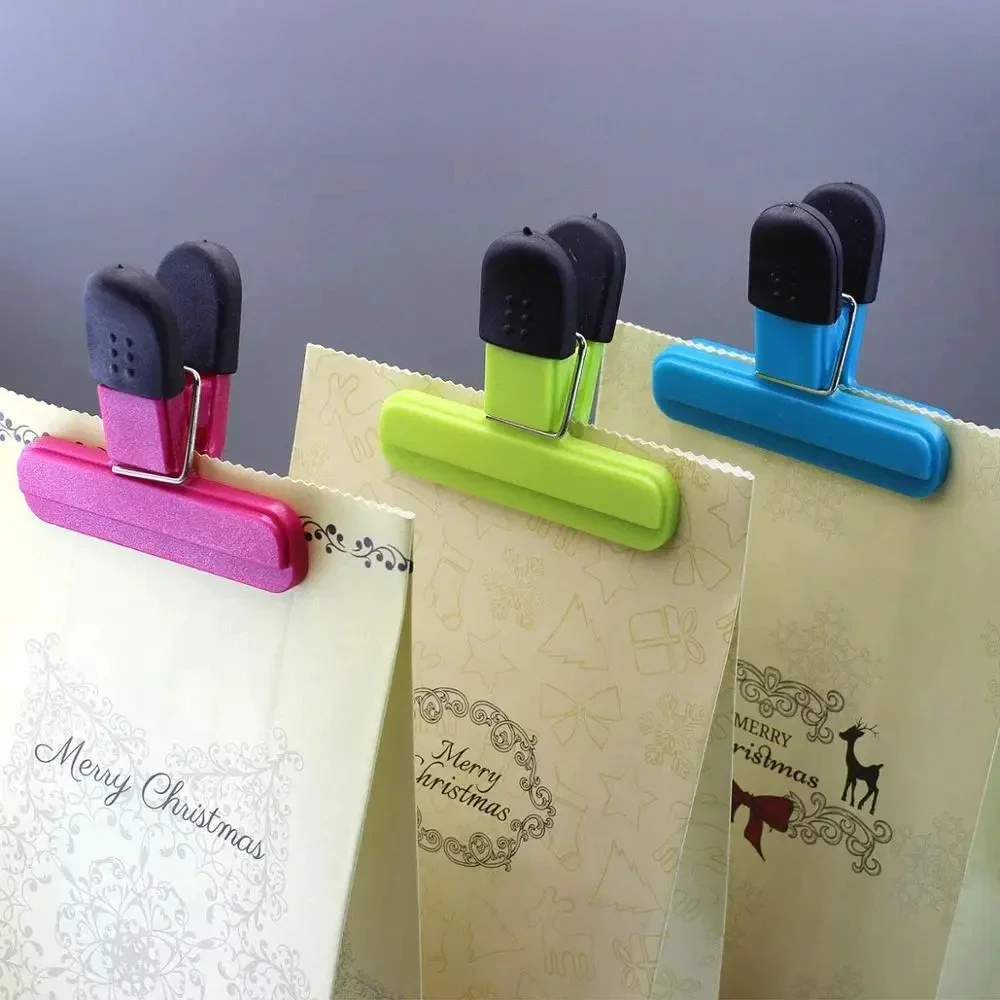 Portable Bag Clips Kitchen Storage Food Snack Seal Sealing Bag Clips Sealer Clamp Plastic Tool