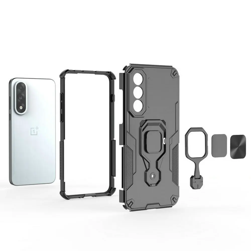 Shockproof Magnetic Ring Stand Phone Case with Camera Protection