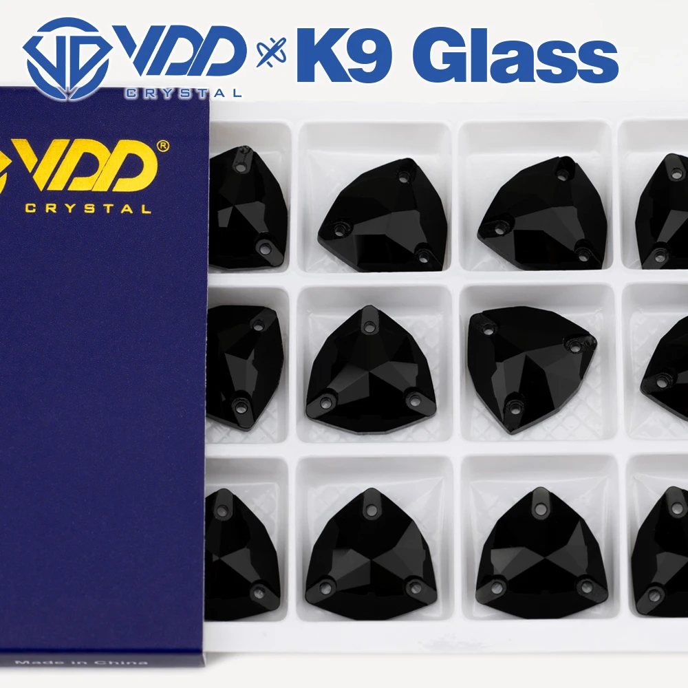 VDD Großhandel Trilliant Top Qualität K9 Glas Nähen Auf Strass Kristall Box-verpackt Flatback Nähen Steine Für DIY Taschen kleidungsstück – Detail 8
