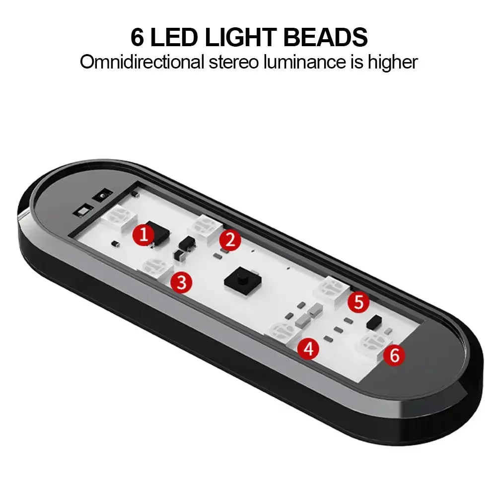 자동차 문짝 마그네틱 LED 웰컴 라이트 비상 신호 램프, USB 충전, 마그네틱 오픈 문짝, 안전 충돌 방지 신호 램프
