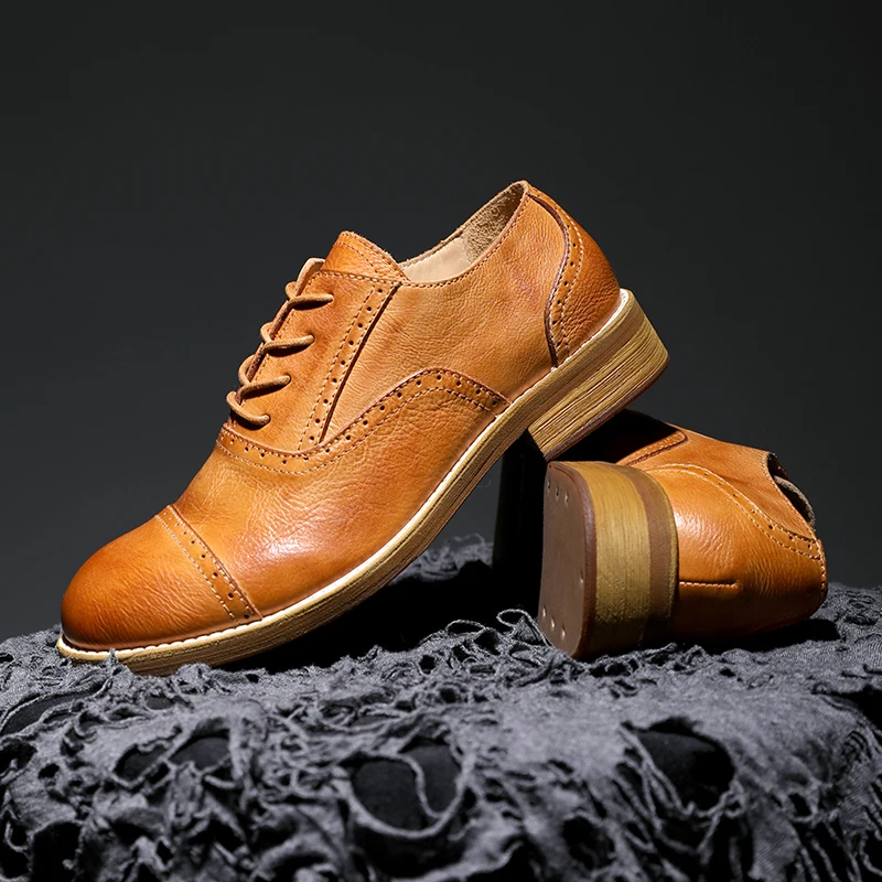 Goodyear Welted Leather Oxford Shoes