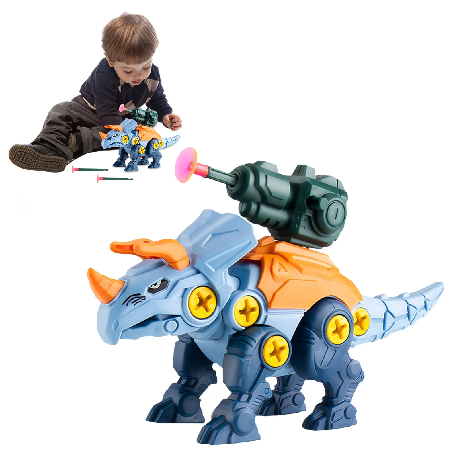 Tanie Zabawki budowlane dinozaurów kreatywne