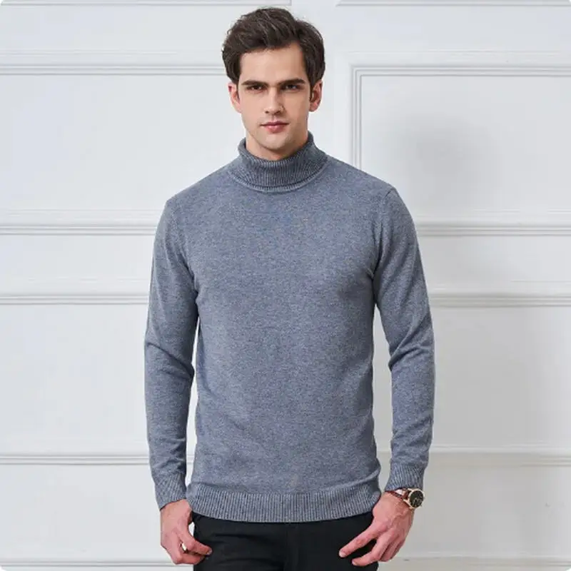Cashmere Cotton Blend Turtleneck Men Sweater Autumn Winter Daily Basic Warm Knitted Pullover Man Casual Jumper Pull Homme turtleneck sweater,basic sweater
